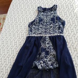 Girls formal romper dress